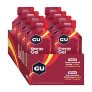 GU Energy Gel, Energy Booster Running Gel, Raspberry Lemonade, 8ct Box