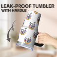 thumbnail image 5 of 20OZ Unicorn Travel Tumbler with Handle and Straw Double Wall Stainless Steel Cup Coffee Mug Keeps Drinks Cold Hot Perfect for Women Mom Friends as Birthday Christmas Thanksgiving Gifts, 5 of 6