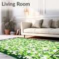 thumbnail image 2 of ODIKA 5'x7' Machine Washable Non-Slip Area Rug, Verdant Vines Floral for Hallway & High Traffic Rug, Green, 57141, 2 of 7