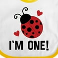 thumbnail image 4 of Inktastic 1st Birthday Ladybug 1 Year Old Girls Baby Bib, 4 of 4