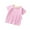Pink, variant on Lisbinx T Shirts for Girls Delightful Striped Print Blouse Crew Neck Short Sleeve T Shirts for Teen Girls Limited Time