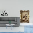 thumbnail image 2 of Estatua de reno,Estatua de reno negro,decoración del hogar,arte y artesanía,Marco de fotos,Marco de fotos ornamentado Marco barroco antiguo,Marco de fotos de pared para decoración del hogar, 2 of 8
