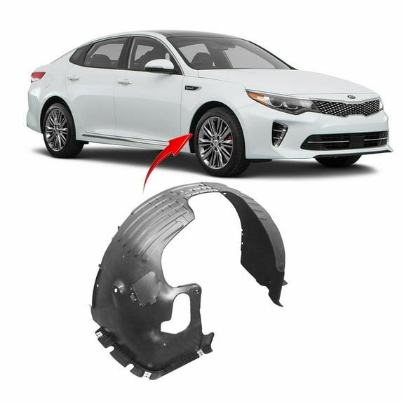 DCP Front Right Passenger Side Fender Liner For 2016-2018 Kia Optima KI1249152