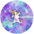 thumbnail image 1 of FMSHPON Unicorn Galaxy Xmas Christmas Tree Skirt Stand Mat for Holiday Party Decoration Indoor Outdoor 48 inches, 1 of 6