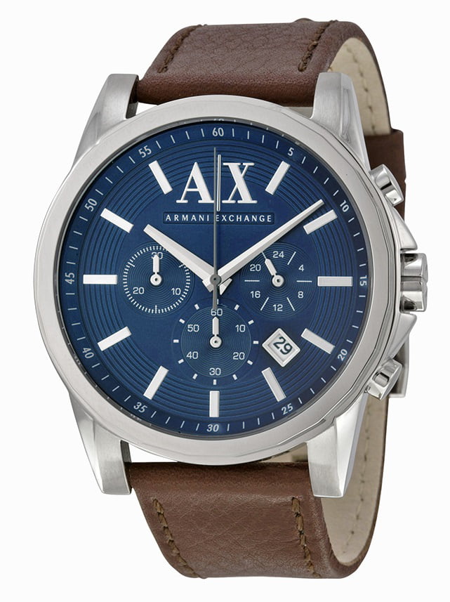 Armani Exchange - Leather Chronograph Mens Watch AX2501 - Walmart.com ...