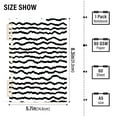 thumbnail image 3 of Black Wavy Lines Pattern 2-Piece A5 PP Notebooks, Adjustable Rings, 80g Paper, Diary Set, 3 of 8
