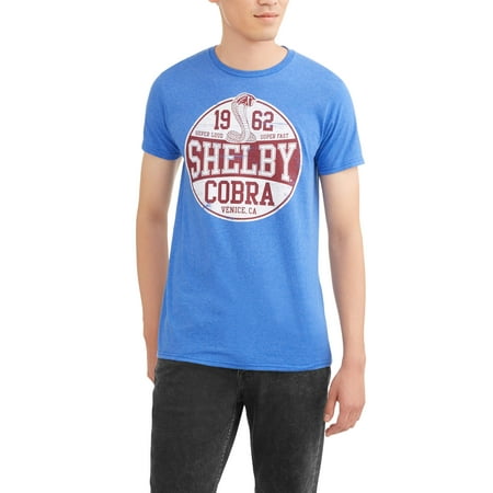 Shelby Cobra Men's Shop Talk Short Sleeve Graphic T-Shirt, up to Size