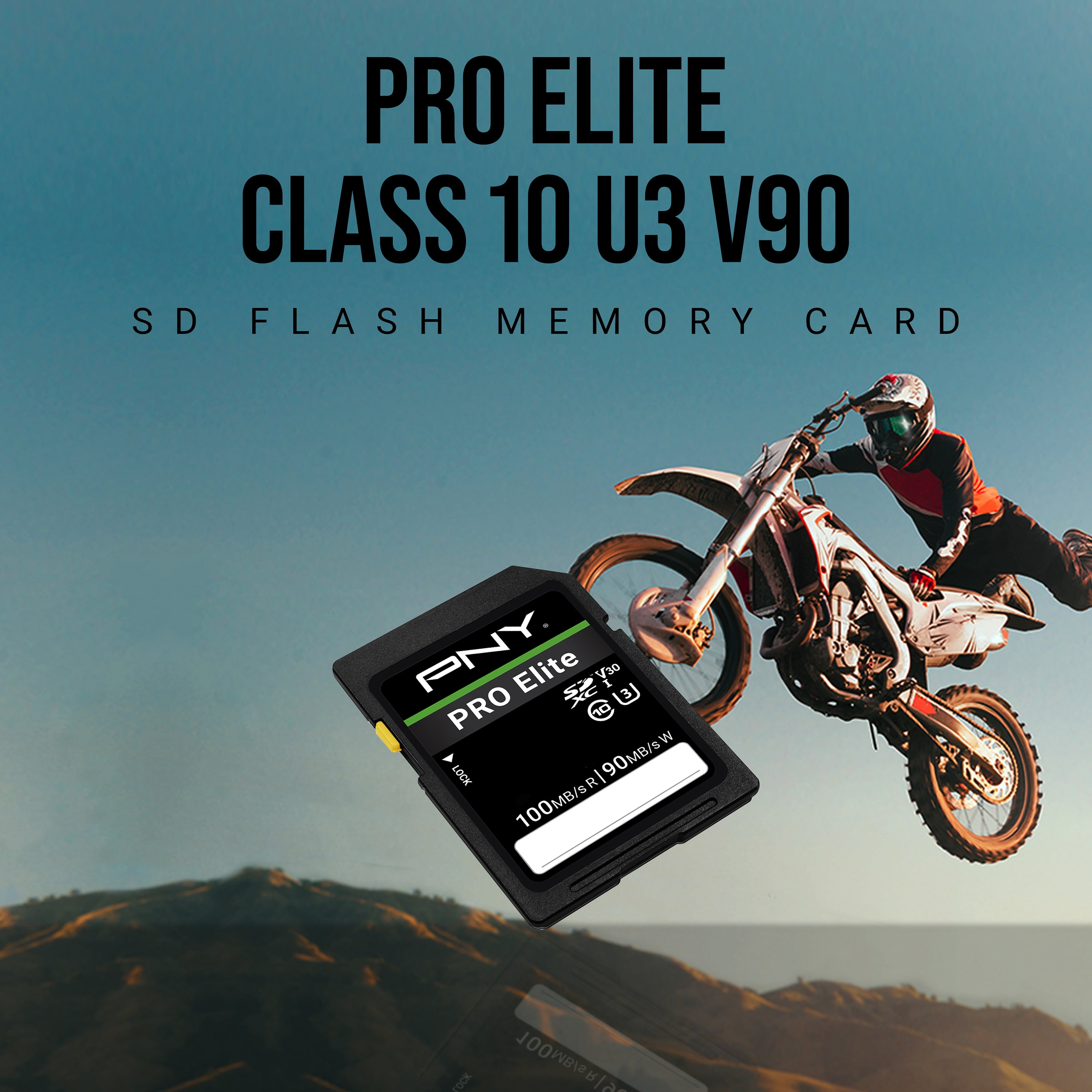 PNY Pro Elite Sdxc Card 512GB Class 10 UHS-I U3 100MB/S 