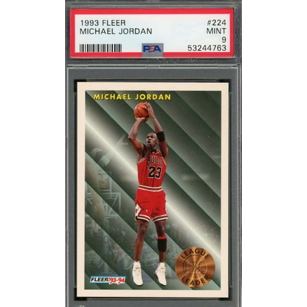 Michael Jordan 1993 Fleer Basketball Card #224 Graded PSA 9 MINT