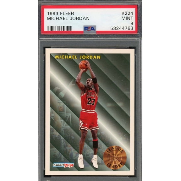 Michael Jordan 1993 Fleer Basketball Card #224 Graded PSA 9 MINT