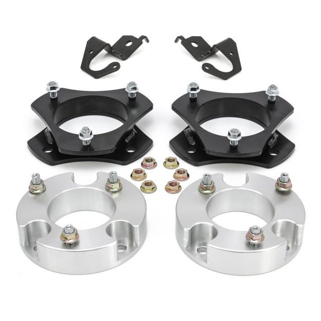 Fits 2018-2022 Ford Expedition ReadyLIFT Lift Kit Suspension 69-2831 3 Inch Front Lift; 2 Inch Rear Lift; Black/Silver Components