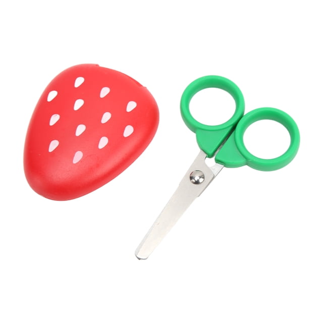 Tijeras de Papel ANGGREK con Manga de Fresa Seguridad Ligeras 5,3 x 5 x 8,5 cm