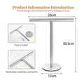 thumbnail image 4 of Hand Towel Holder Stand for Bathroom Vanity Countertop Stainless Steel T-Shape Free Standing Towel Rack Stand Towel Bar for Bathroom Kitchen (Black), 4 of 7
