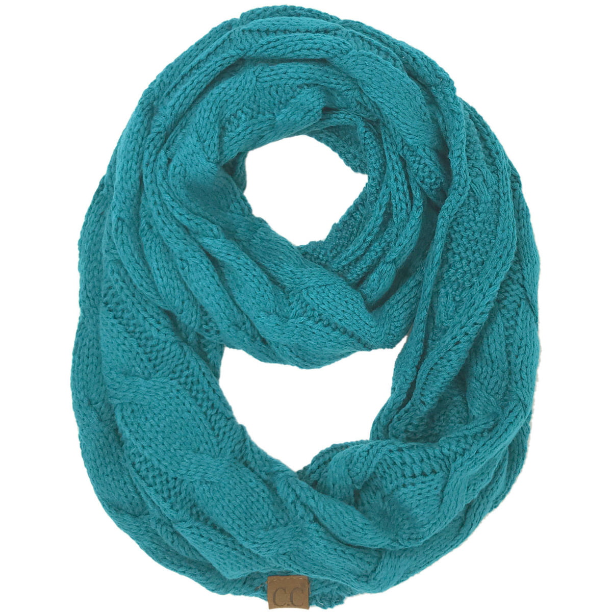 Share Maison Winter Thick Infinity Scarf for Women Warm Knit Cashmere Wool Scarf Circle Loop Scarf Men Unisex 