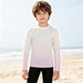 thumbnail image 5 of Boys Girls Sun Protection Swim Shirts,Long Sleeve Gradient Pattern Rash Guards,Suitable for Beach,Pool and Water Sports, 5 of 5