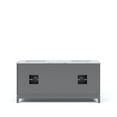 thumbnail image 4 of Water Creation Elizabeth 72" Wood Double Bathroom Vanity in Gray/Rubbed Bronze, 4 of 7