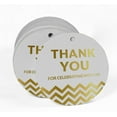 thumbnail image 2 of Inkdotpot Real Gold Foil Thank You For Celebrating With Us Bridal Shower-Baby Shower-Retirement-Wedding-Birthday Tags Favor Hang Paper Tags 50 Pieces, 2 of 7