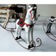thumbnail image 4 of Caballo de madera nórdico, vacilante y oscilante, estilo retro, innovador, para decoración del hogar, adornos de escritorio (blanco), 4 of 8
