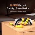 thumbnail image 2 of FHADAY Paquete de 4 Pilas AAA Recargables 1100mWh 1.5V Baterias AAA de Litio con para Mandos a Distancia, Ratones, Juguetes, Linternas, Alta Capacidad, M&aacute;s de 1200 Ciclos, con Cable de Carg, 2 of 7
