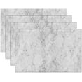 thumbnail image 2 of Stone Grain Marble Placemats Set of 4 Rectangle Table Mats Washable Heat-Resistant Place Mat for Kitchen Dining Table Decor Indoor Outdoor, 2 of 6