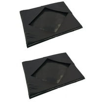 2PCS Heat Platen Wrap Cover,Reusable Non-Stick for Protecting Sublimation Pressing Machine (Black 15 x 15In)