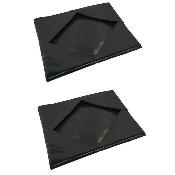 2PCS Heat Platen Wrap Cover,Reusable Non-Stick for Protecting Sublimation Pressing Machine (Black 15 x 15In)