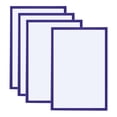 thumbnail image 1 of Unique Bargains A3 Magnetic Sign Holder, 4 Pack Magnetic Display Frame Self-Adhesive Picture Frame for Refrigerator, Blue, 1 of 7