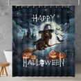 thumbnail image 2 of Happy Halloween Boykin Spaniel Witch Pumpkins Bats Shower Curtain Dog Lover Waterproof Bathroom Bathtub Curtain - 13012, 2 of 5