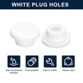 thumbnail image 2 of Unique Bargains 6 Pcs White Plug Holes, T20 Rubber Button Plug for 19mm/0.75' Hole, 2 of 6