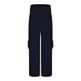 thumbnail image 3 of Audhol Womens Yoga Pants with Pockets Women's Breathable Elastic High Waisted Buttoned Pocket Slim Fit Leggings for Yoga Yoga Pants with Pockets for Women Black XL, 3 of 4