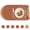 Tan Brown, variant on PROMATTOO Oval Faux Leather Placemats Set of 6 with Coasters,Cork-Look Printed Base Dining Table Mat,Tan Brown