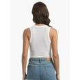thumbnail image 2 of Womens Tank Top Sleeveless Racerback High Neck Casual Basic Fashion, 2 of 4