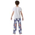 thumbnail image 4 of FORMRS Boys Pajama Pants with Pockets Size 6-8Y Kids Lounge Sleep Bottoms, Blue Cute Halloween, 4 of 8
