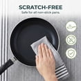 thumbnail image 7 of REGALWOVEN 100% Cotton Striped Kitchen Towels, 2 Pack Soft Absorbent Dish Towels Black 26" x 18", 7 of 7