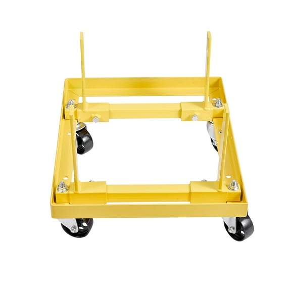 KFFKFF Engine Stand with 750 lbs Capacity, Adjustable Width and Length, Durable Steel Construction, Equipped with 4 Swivel Casters and 2 Ratchet Straps, Compatible with Various Engine Types