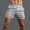 Grey, variant on Adeawade Mens Summer Solid Color Rainbow Pants Pocket Drawstring Loose Sports Running Straight Shorts Beach Pants Leisure Clothes 2Xl Green
