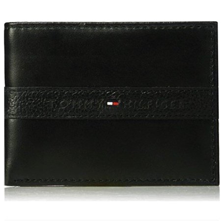 Tommy Hilfiger Men's RFID Blocking Leather Passcase Wallet