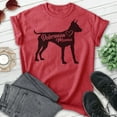 thumbnail image 2 of Doberman Mama T-shirt, Unisex Women's Shirt, Doberman Pinscher Owner, Best Dog Mom Gift, Heather Red, X-Large, 2 of 6