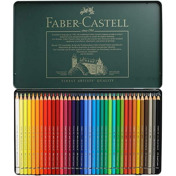 Faber-Castel FC117536 Albrecht Durer Artist Watercolor Pencils in A Metal Tin (36 Pack), Assorted