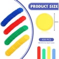 thumbnail image 2 of Skylety 400 Pieces Plastic Poker Chips 4 Colors 1 Inch Small Learning Counters Blank Chips Card for Game Play Counting Learning Math Reward(Red Blue Green Yellow), 2 of 5