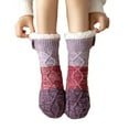 thumbnail image 4 of Cozy Thermal Socks for Women - Fuzzy Fleece Lined with Gripper Non-Skid Soles, 4 of 5