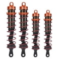 thumbnail image 2 of 4pcs 1/8 RC Car Metal Oil Pressure Adjustable Front Shock Damper Rear Shock Damper (Orange),, 2 of 5