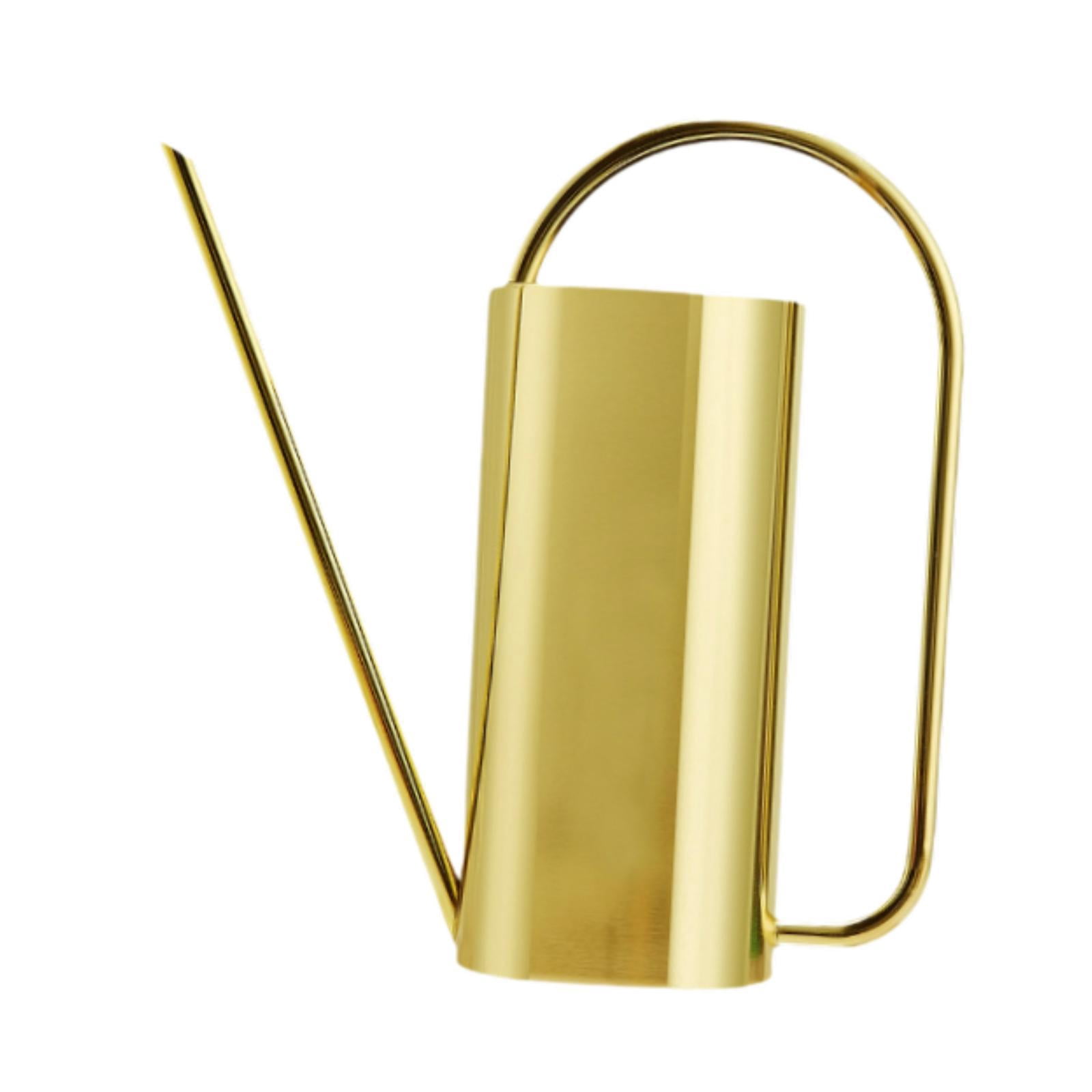 MAGIDEAL 1500 ml Indoor Watering Can Long Mouth for Indoor Houseplants Indoor Outdoor Golden