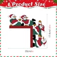 thumbnail image 3 of Santa Claus Wapiti Wooden Door Corner Sticker Holiday Party Door Corner Decoration Sticker, 3 of 4