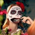 thumbnail image 4 of Wovilon Halloween Decorations Indoor 2023 New Halloween Prank Makeup Temporary Halloween Clown Horror Mouth Stickers Removable And Realistic Temporary Kit, Halloween Makeup Props, 4 of 4