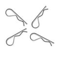 thumbnail image 6 of 100PCS Carbon Steel Zinc Plated R Hitch Pin Tractor Clip Cotter For Car Mechanic, 6 of 6