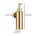 thumbnail image 2 of Distributeur de Savon Mural en Acier Inoxydable 304 pour Décoration (Rond, Or), 2 of 5