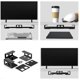 thumbnail image 2 of Laptop Desk Mount, Laptop Rack Under Desk Holder Saves Workspaces for Notebook, Keyboards, 2 of 4