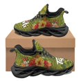 thumbnail image 1 of Zapatillas de deporte unisex con estampado de hibisco de Tahití, para otoño e invierno, para viajes al aire libre, de malla resistente a la suciedad y con absorción de impactos., 1 of 6