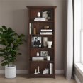 thumbnail image 3 of Amherst 30 inch Wide Solid Wood Transitional 5 Shelf Bookcase in Russet Brown, 3 of 8
